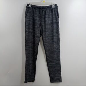 Lululemon Jet Crop Slim Luxtreme Pants Blurry Belle Black Stripe Sz 4